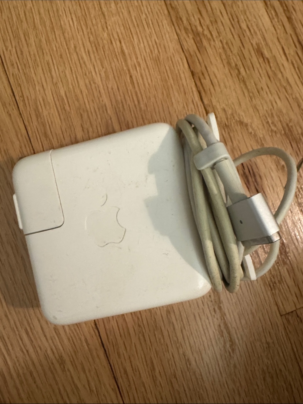 Apple White MagSafe Power Adapter with Silver Connector